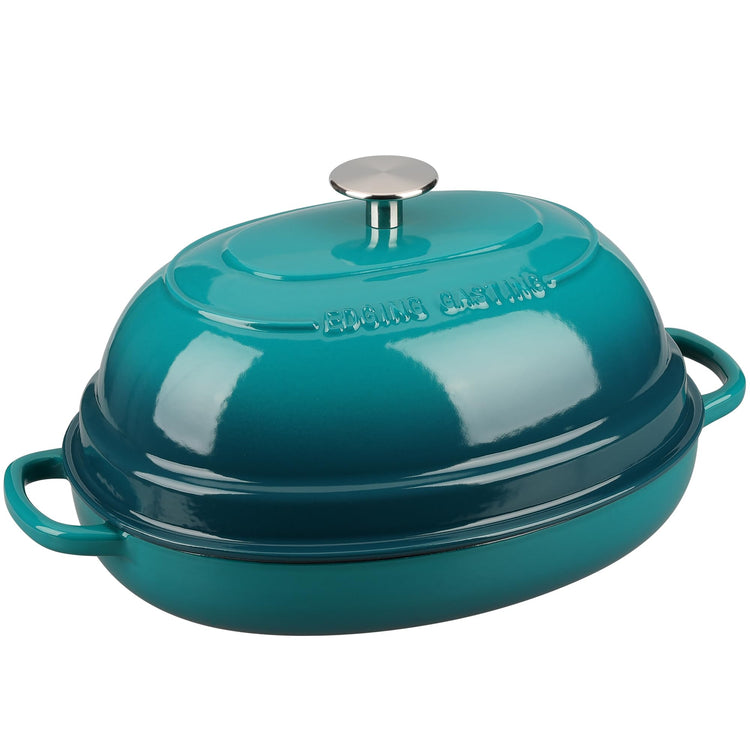 Enameled Oval Cast Iron Dutch Oven Pot with Lid