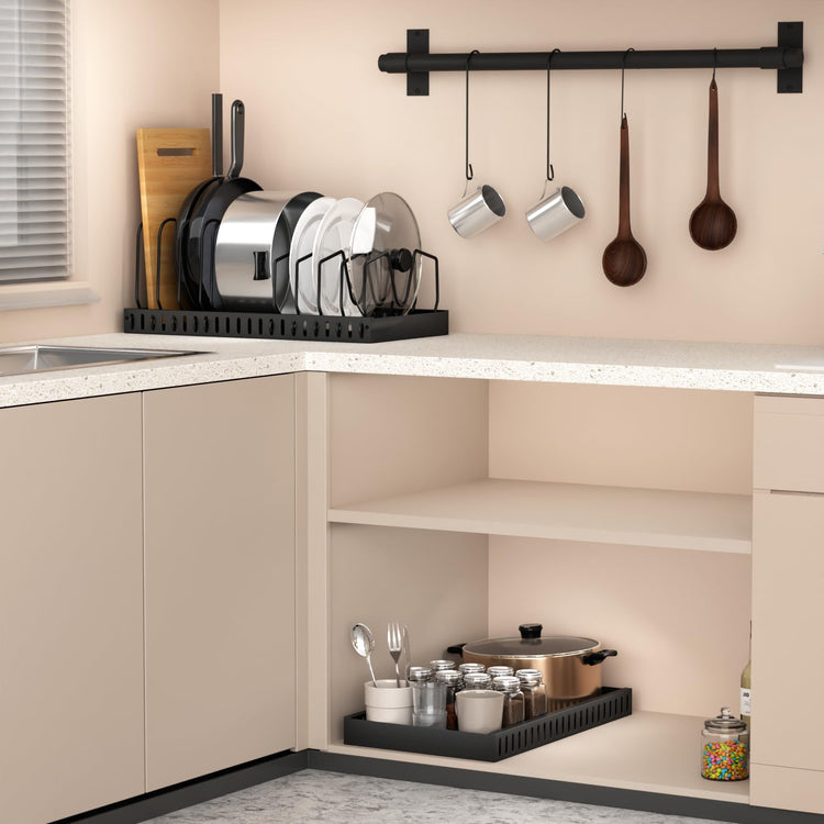 Expandable Pot and Pan Organizer for Cabinet (2 Count)
