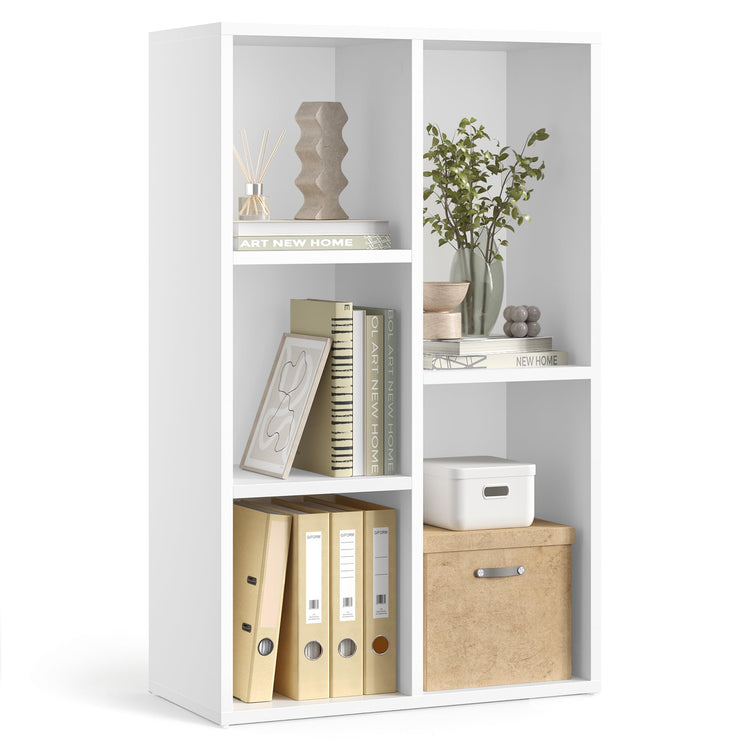 Bookcase Cube Shelf with 5 Compartments