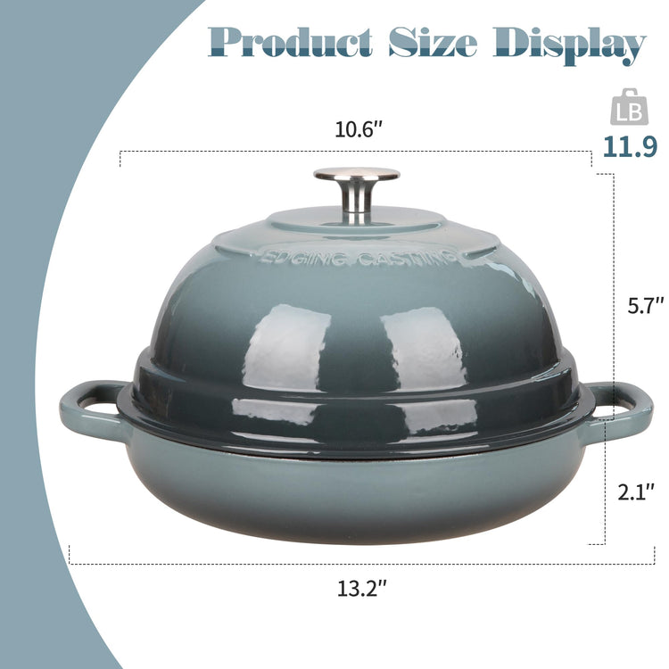 Enameled Cast Iron Dutch Oven Pot with Lid