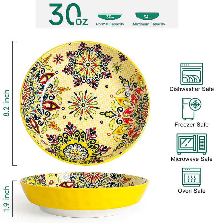 KitchenTour Pasta Bowls Set of 6