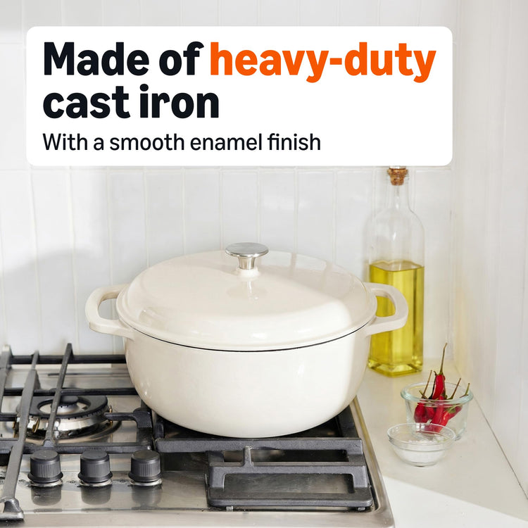 Enameled Cast Iron Dutch Oven Pot with Lid