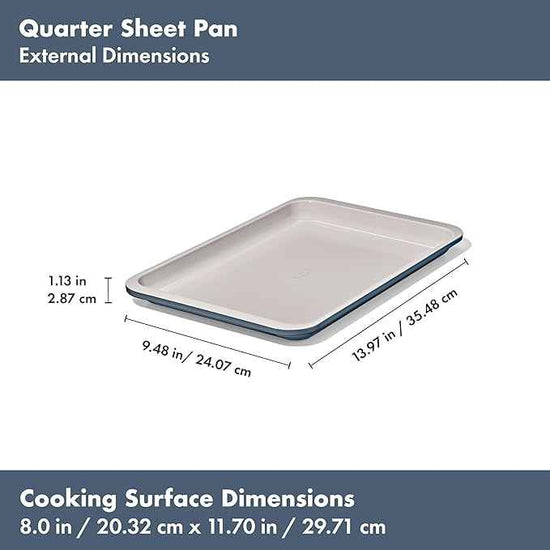 OXO Good Grips Non-Stick Pro Ceramic Coated Metal Bakeware 3-Piece Sheet Pan Set – Storm Blue