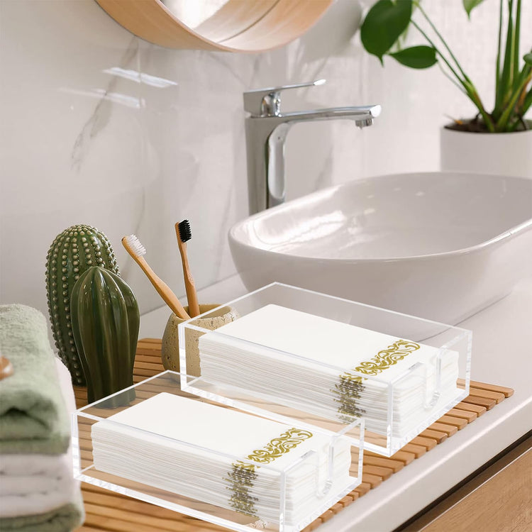 2 Pack 0.12 Thickness Clear Napkin Holder