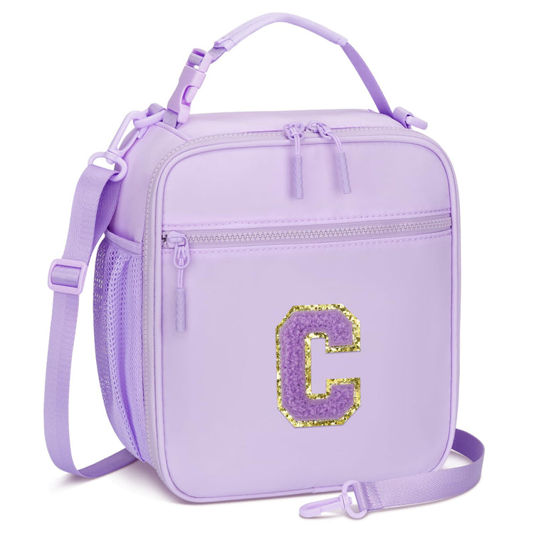 Initial Insulated Lunch Bag for Girls Kids
