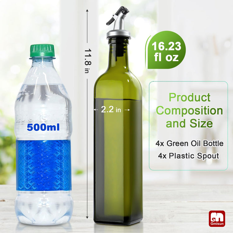 Olive Oil Dispenser Bottle 4 Pack (4 Count)
