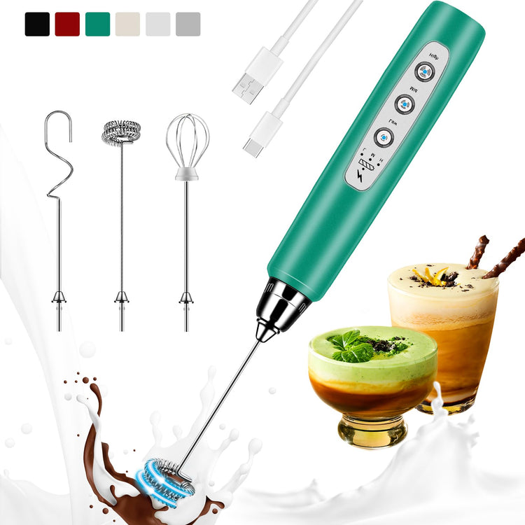 Milk Frother Handheld Rechargeable