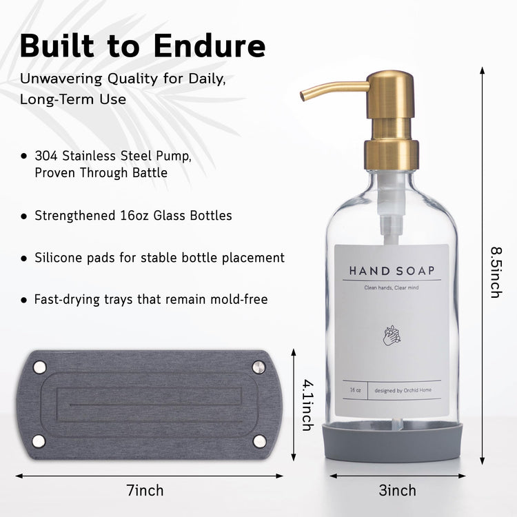 Luxury] Kitchen Soap Dispenser Set (2 Count)