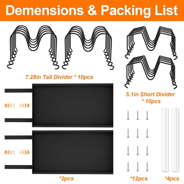 Expandable Pot and Pan Organizer for Cabinet (2 Count)