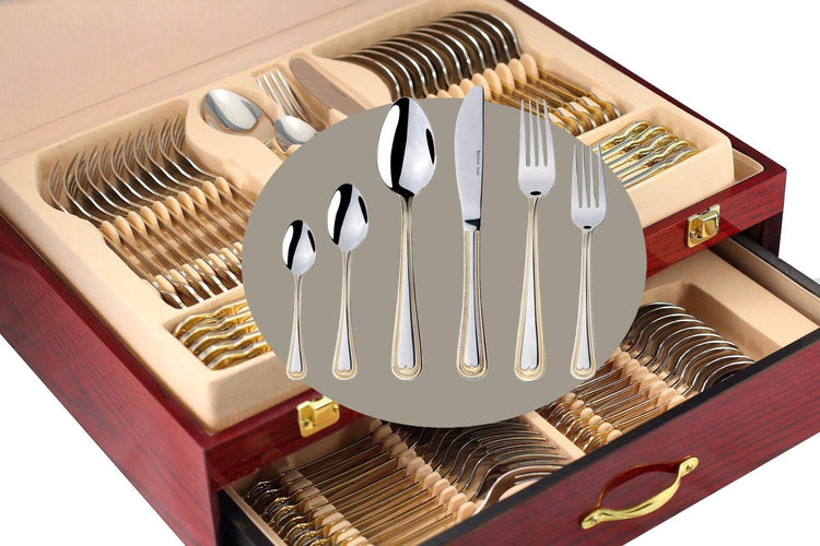 Venezia Collection Gold Flatware Serving Set for 12 (12 Count)