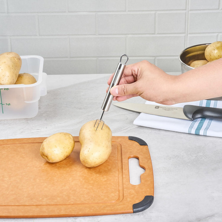 6 in Stainless Steel Potato Peeling Fork (24 Count)