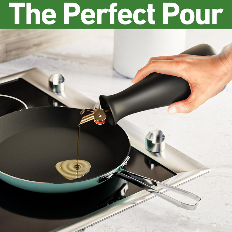 Ceramic Olive Oil Dispenser with Self