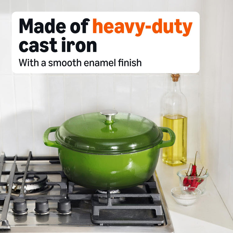 Enameled Cast Iron Dutch Oven Pot with Lid