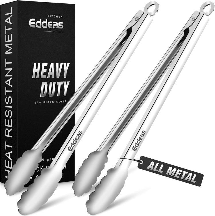 Grill Tongs 600 Degrees Heat Resistant 17 Inch Extra Long BBQ Tongs