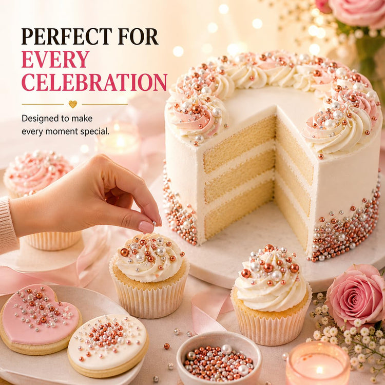 Sprinkles for Cake & Cupcake Decoration (5 Ounce)