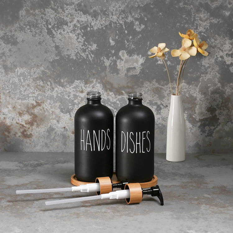 Black Soap Dispenser Set (2 Count)