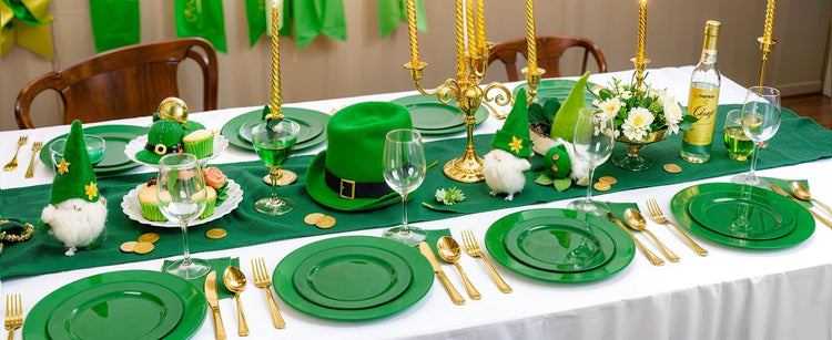 60PCS Green Plates & St. Patrick's Day Plates (60 Count)