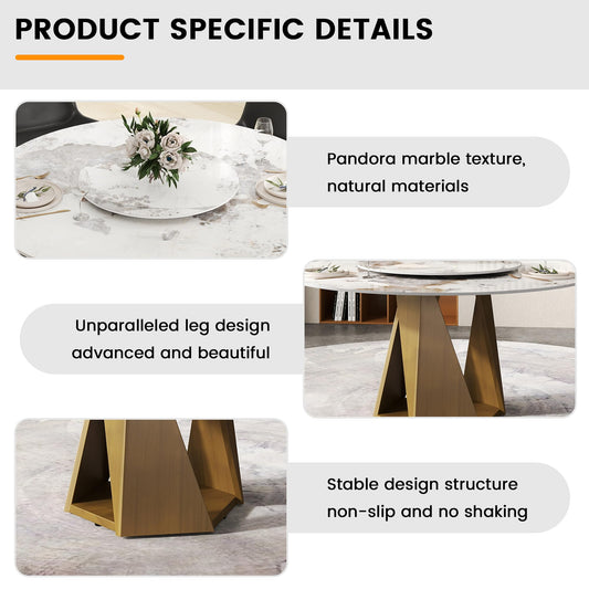9 Piece Dining Table Chairs Set