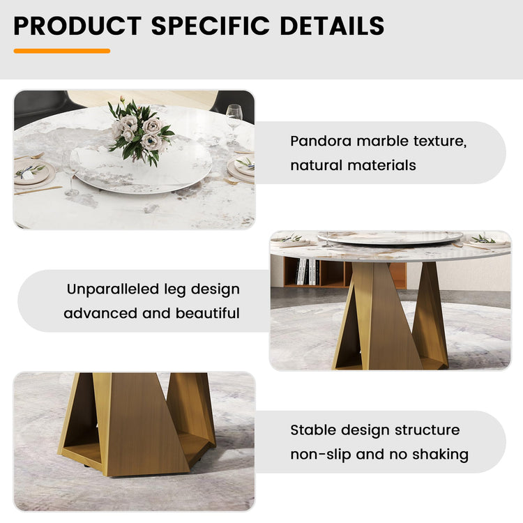 9 Piece Dining Table Chairs Set