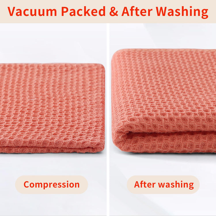 100% Cotton Waffle Weave Kitchen Dish Cloths 8 (8 Count)