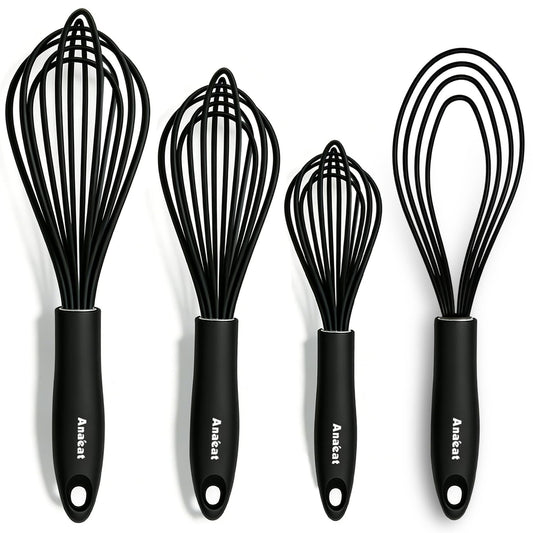 Silicone Kitchen Whisk Set of 4 (4 Count)