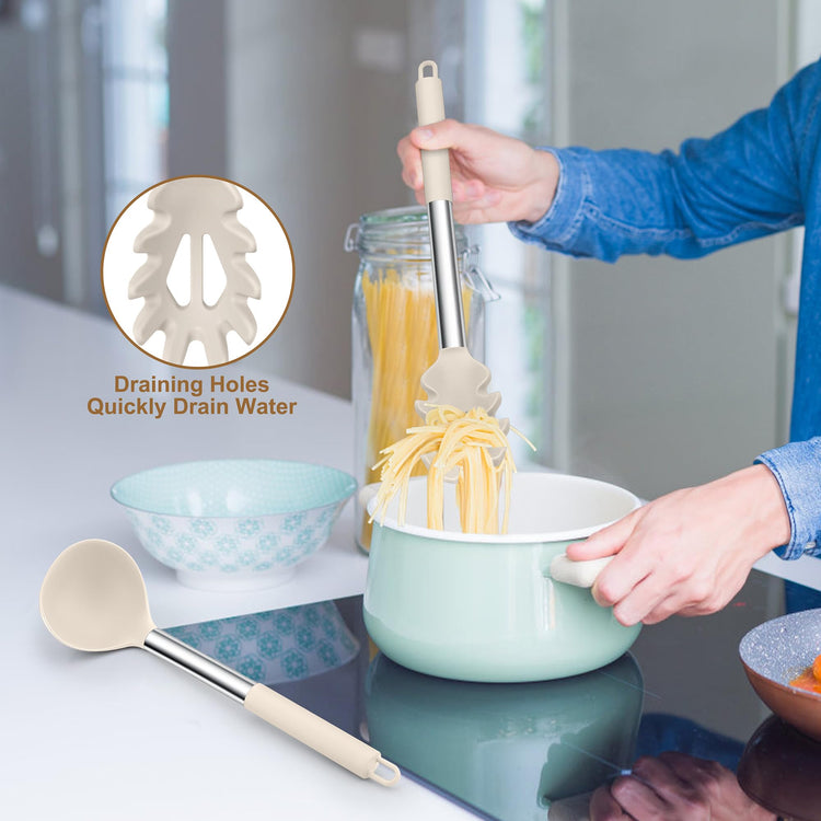 Silicone Pasta Fork and Ladle (2 Count)