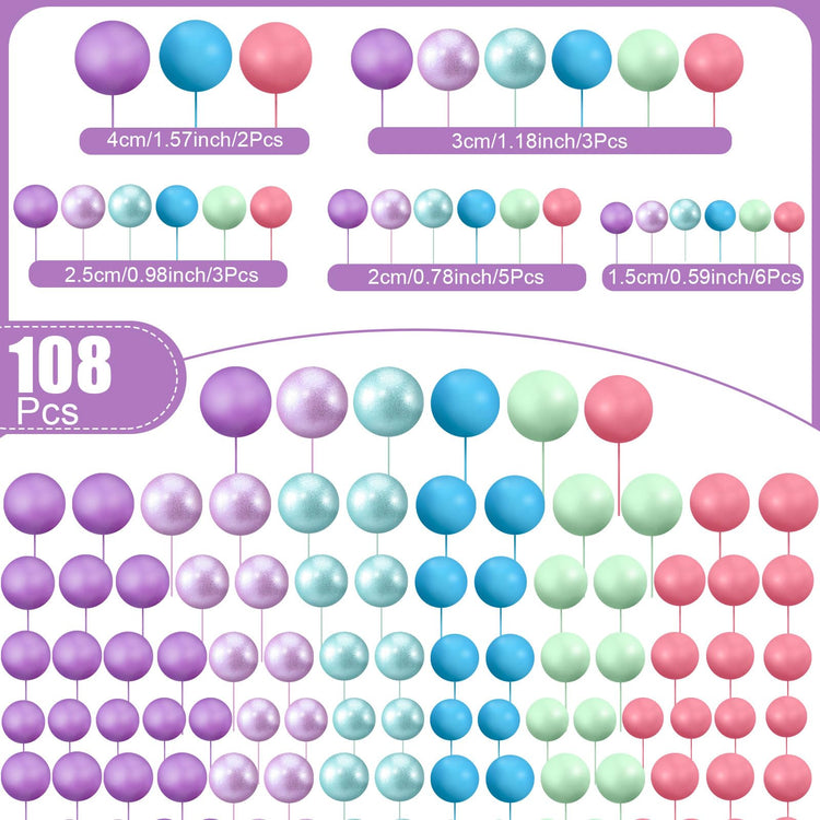 Balls Cake Topper (108 Count)