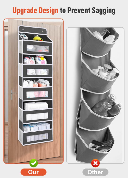 Upgrade Pocket 2 Pack Over The Door Organizer Storage (10 Count)