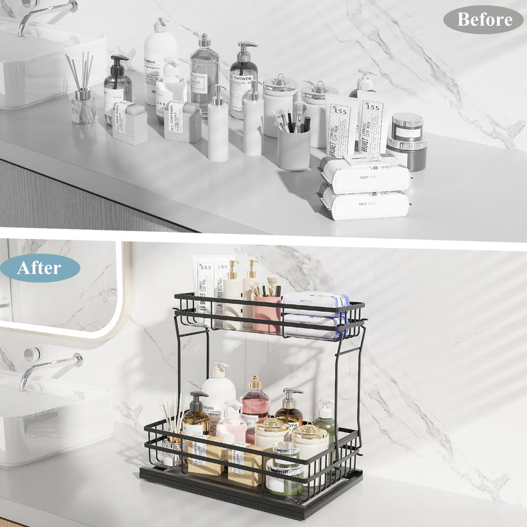 2 Pack Under Sink Organizers and Storage (2 Count)