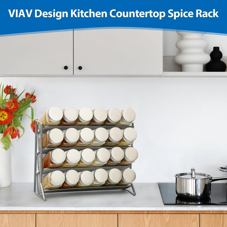 1PCS 4Tier Spice Rack for Counter Free Standing