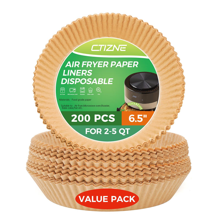6.5In Round Disposable Air Fryer Liners 200PCS for Gourmia