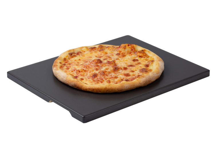 Pizza Stone Ceramic Coating 15"x12" Rectangular Pizza Stone for Oven Grill BBQ