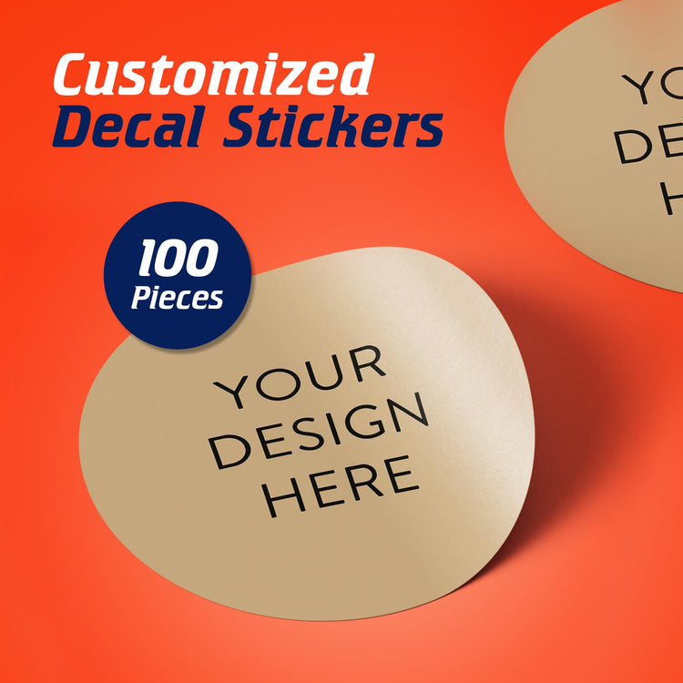 Custom Vinyl Stickers Your Image (100 Count)