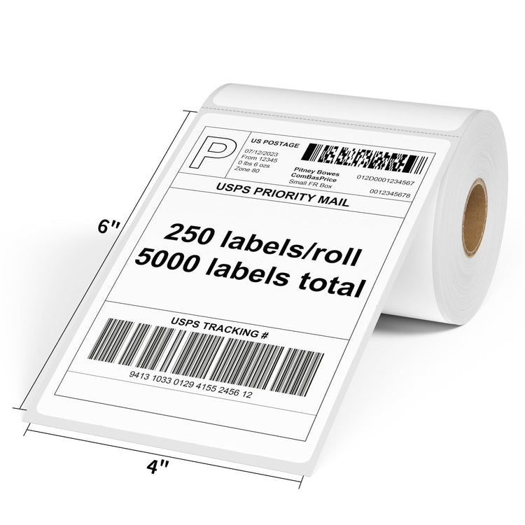 4"X6" Thermal Shipping Labels (5000 Count)