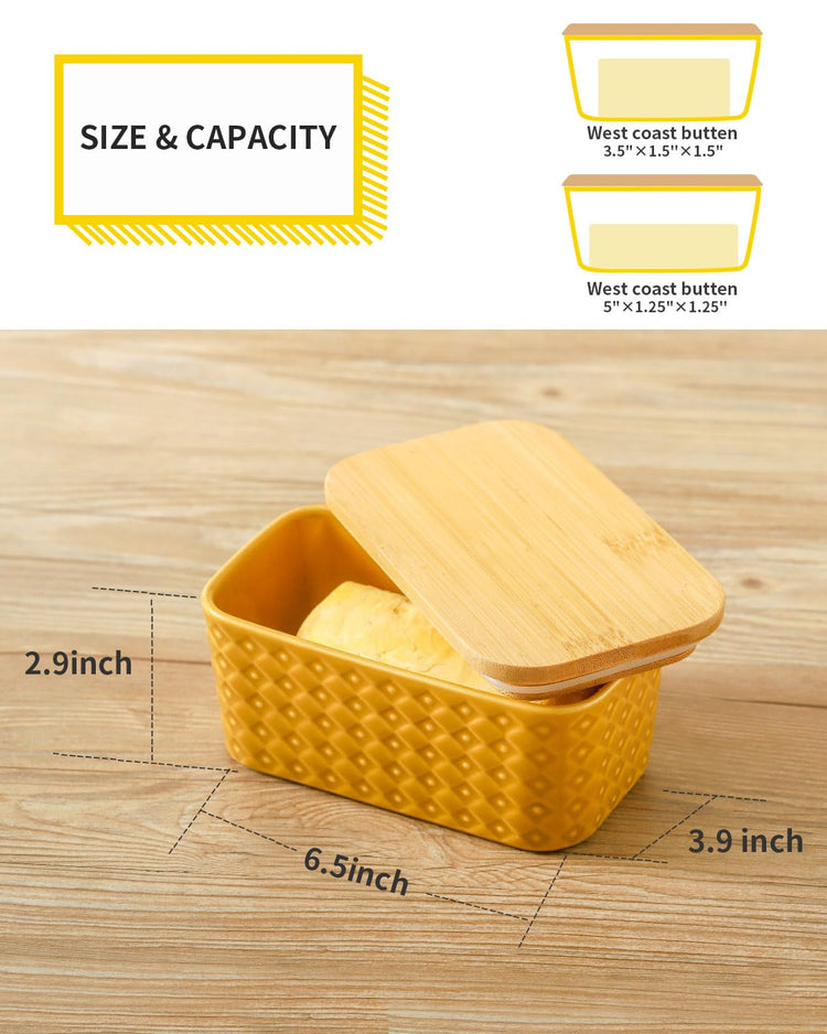 Ceramic Butter Dish with Lid