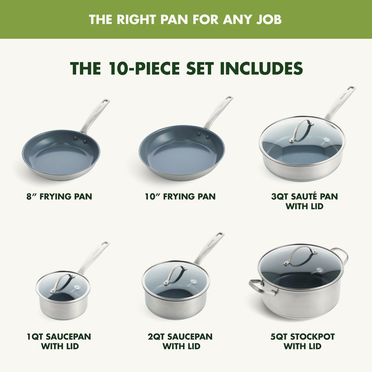Treviso 10 Piece Cookware Set