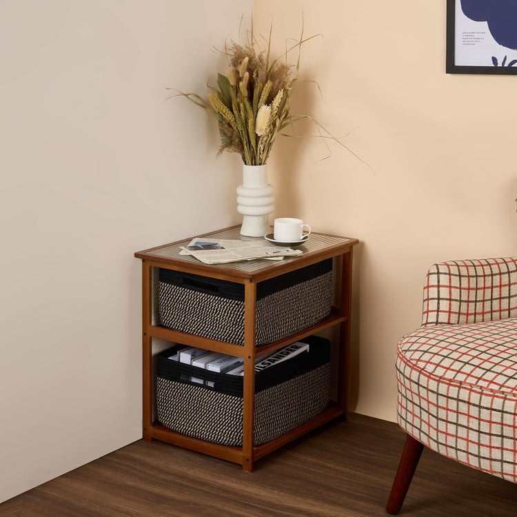Large Storage Baskets for Shelves (3 Count)