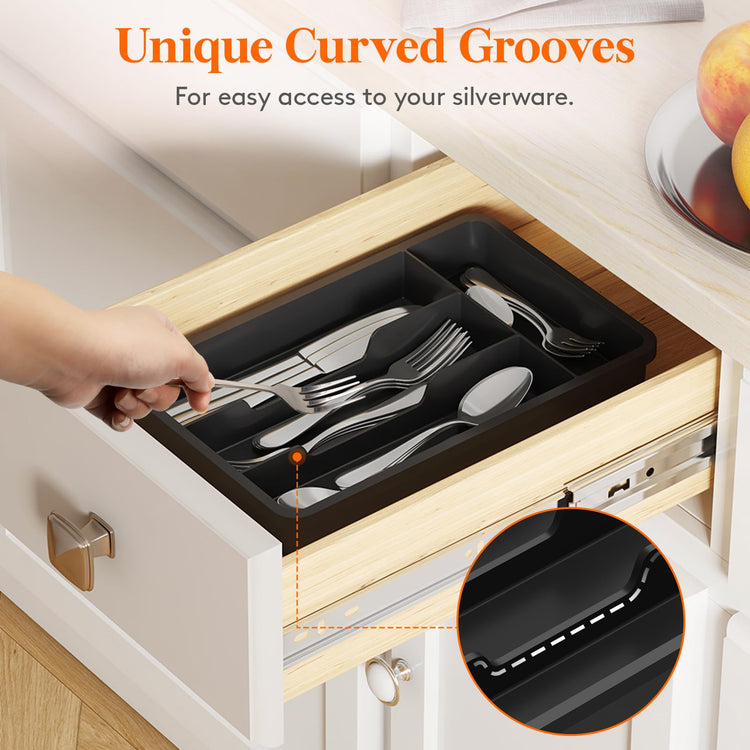 Silverware Drawer Organizer Tray