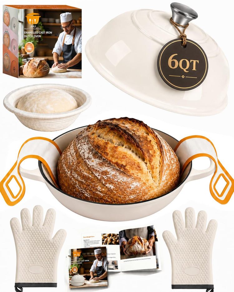6QT Dutch Oven For Bread Baking
