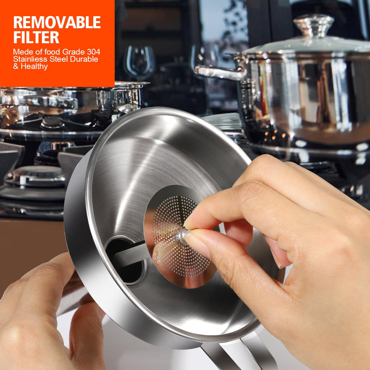 Stainless Steel Funnel (8 Count)