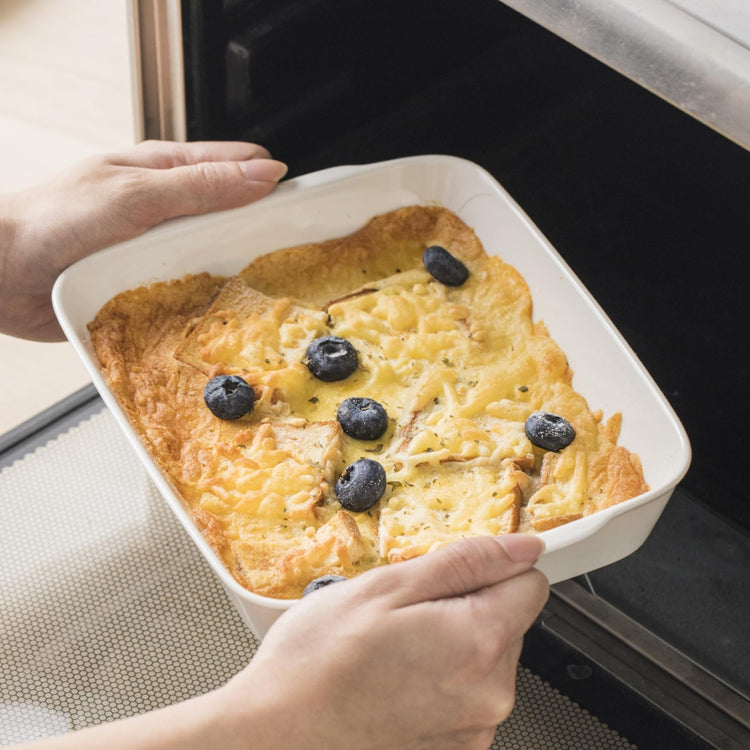HOMBENE 3 QT Wide Ceramic Baking Dish