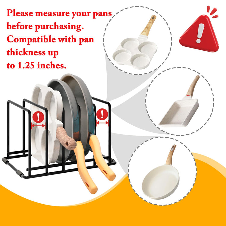 Kitchen Pan Organizer and Pot Rack