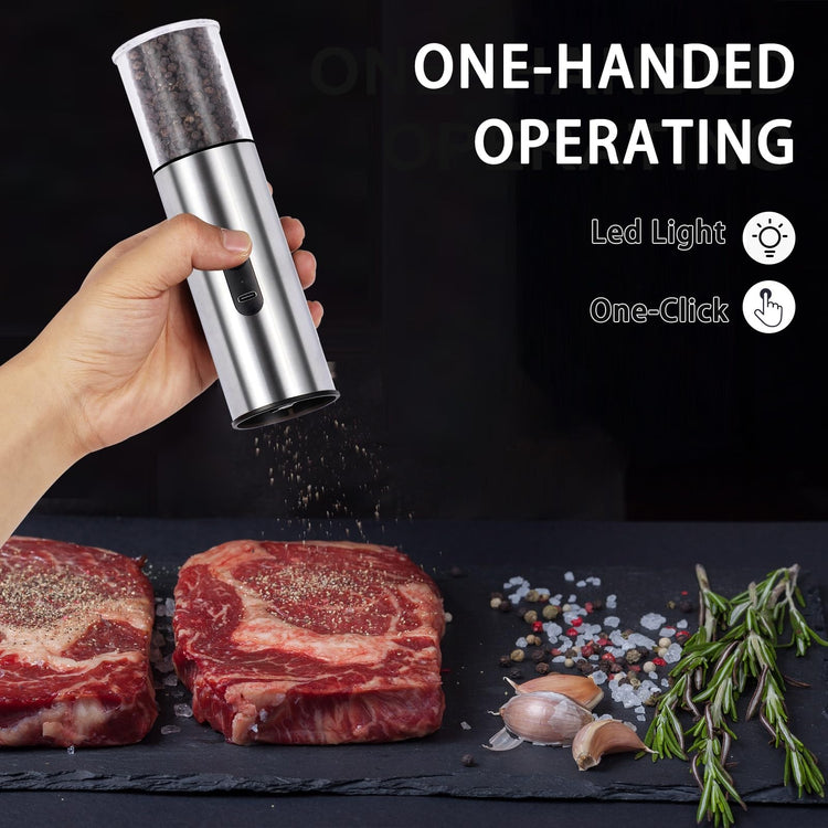 Electric Salt and Pepper Grinder Set