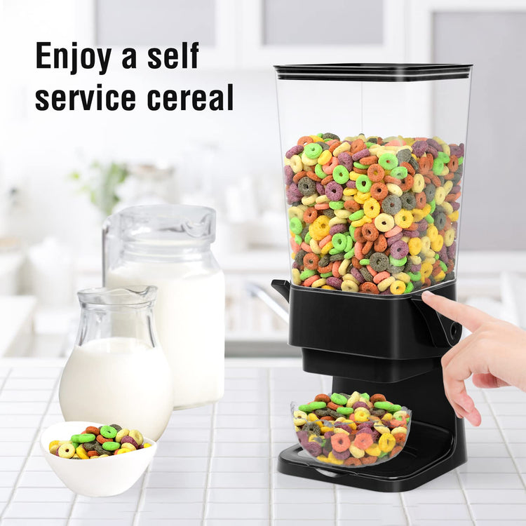 Cereal Dispenser Countertop Dual Dry Food Dispenser