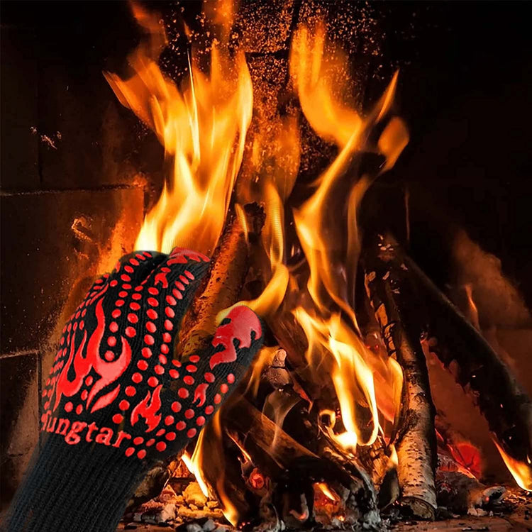 Turkey Fryer BBQ Heat Resistant Gloves (2 Count)