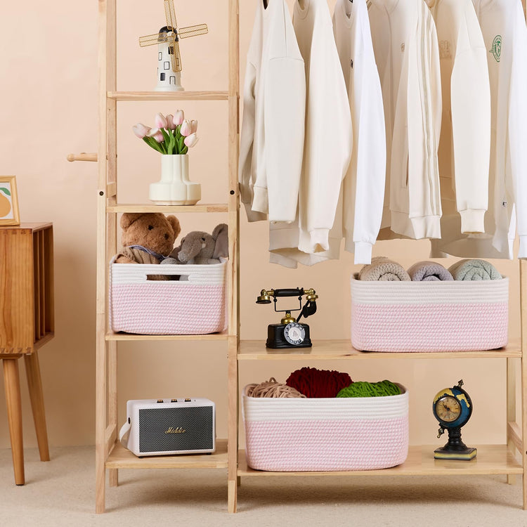 Large Storage Baskets for Shelves (2 Count)