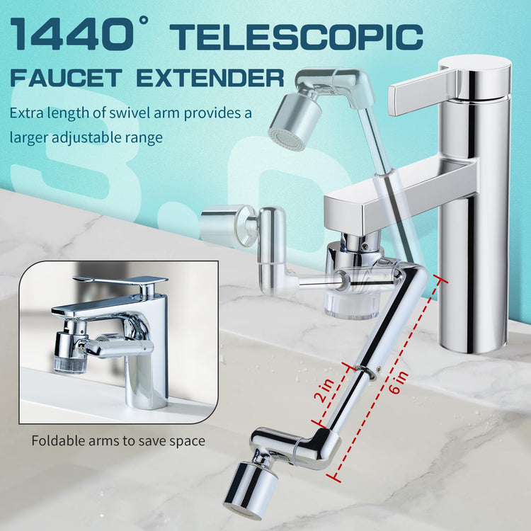 1440° Sink Water Filter Faucet Extender 3.0