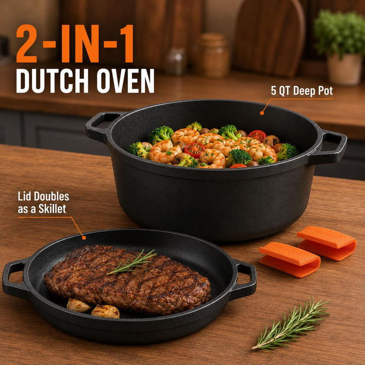 5QT Double Dutch Oven