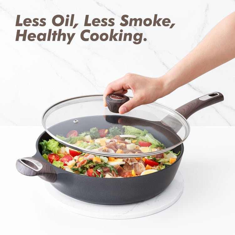 Nonstick Frying Pan Skillet with Lid