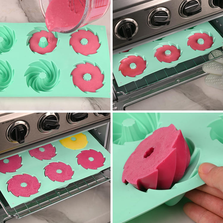 2 Pcs Mini Fluted Cake Pan (2 Count)